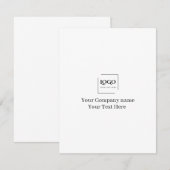 Elegante aangepaste sjabloon voor uw logo (Voorkant / Achterkant)