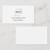 Elegante aangepaste sjabloon voor uw logo (Voorkant / Achterkant)