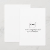 Elegante aangepaste sjabloon voor uw logo (Voorkant / Achterkant)