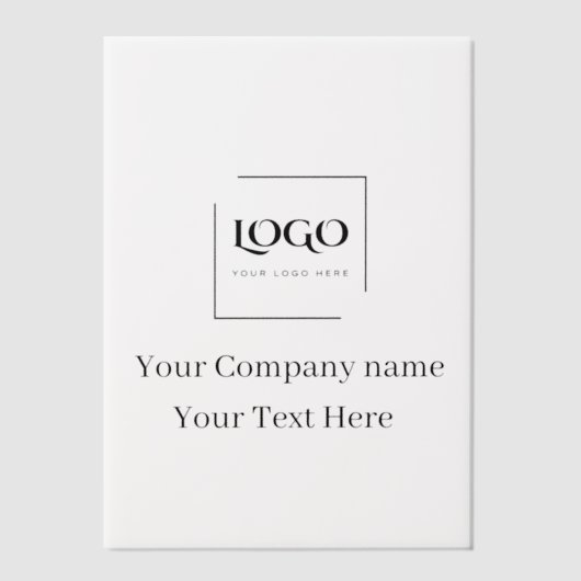 Elegante aangepaste sjabloon voor uw logo (Voorkant)