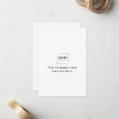 Elegante aangepaste sjabloon voor uw logo (Voorkant / Achterkant in situ)
