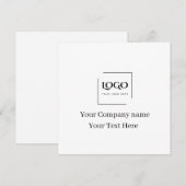 Elegante aangepaste sjabloon voor uw logo (Voorkant / Achterkant)