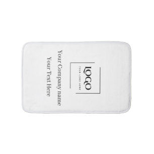 Elegante aangepaste sjabloon voor uw logo badmat
