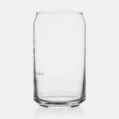Elegante aangepaste sjabloon voor uw logo blikvorm glas (Rechts)