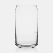 Elegante aangepaste sjabloon voor uw logo blikvorm glas (Links)