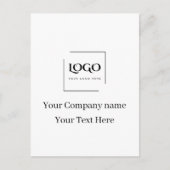 Elegante aangepaste sjabloon voor uw logo briefkaart (Voorkant)