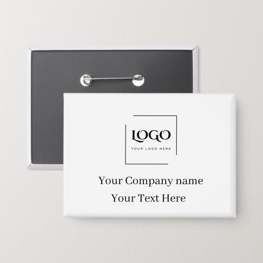 Elegante aangepaste sjabloon voor uw logo button (Voorkant / Achterkant)