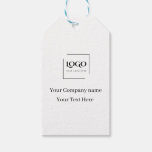 Elegante aangepaste sjabloon voor uw logo cadeaulabel