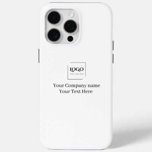 Elegante aangepaste sjabloon voor uw logo Case-Mate iPhone case (Achterkant)