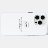 Elegante aangepaste sjabloon voor uw logo Case-Mate iPhone case (Achterkant (horizontaal))