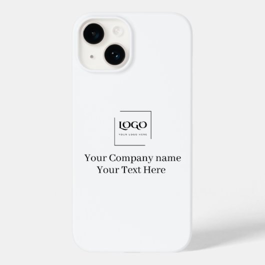 Elegante aangepaste sjabloon voor uw logo Case-Mate iPhone case (Achterkant)