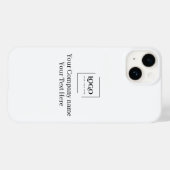 Elegante aangepaste sjabloon voor uw logo Case-Mate iPhone case (Achterkant (horizontaal))