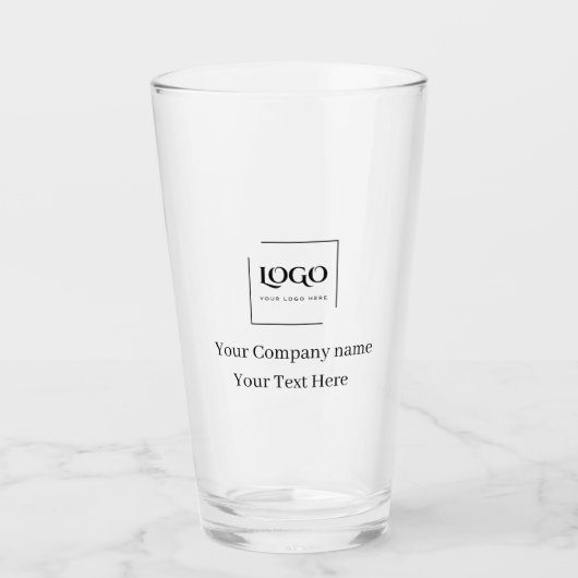 Elegante aangepaste sjabloon voor uw logo glas (Voorkant)
