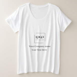 Elegante aangepaste sjabloon voor uw logo grote maat t-shirt