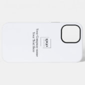 Elegante aangepaste sjabloon voor uw logo iPhone hoesje (Achterkant horizontaal)