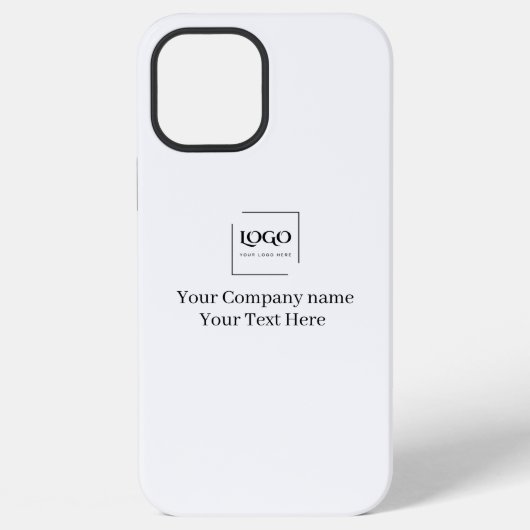 Elegante aangepaste sjabloon voor uw logo iPhone hoesje (Achterkant)