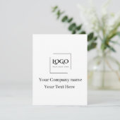 Elegante aangepaste sjabloon voor uw logo kaart (Staand voorkant)