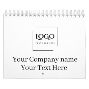 Elegante aangepaste sjabloon voor uw logo kalender