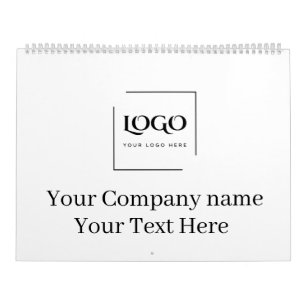 Elegante aangepaste sjabloon voor uw logo kalender