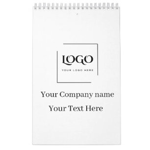 Elegante aangepaste sjabloon voor uw logo kalender
