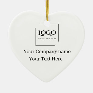 Elegante aangepaste sjabloon voor uw logo keramisch ornament