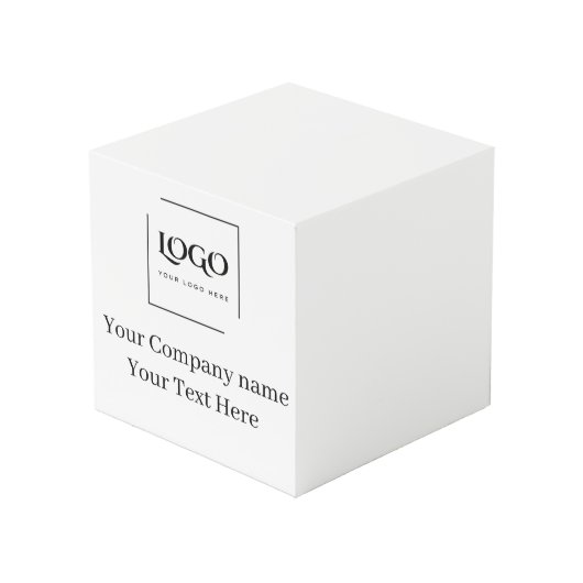 Elegante aangepaste sjabloon voor uw logo kubus (Voorkant hoekig)
