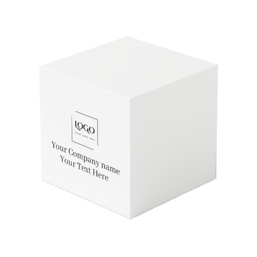 Elegante aangepaste sjabloon voor uw logo kubus (Voorkant hoekig)