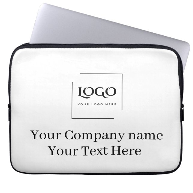 Elegante aangepaste sjabloon voor uw logo laptop sleeve (Voorkant)