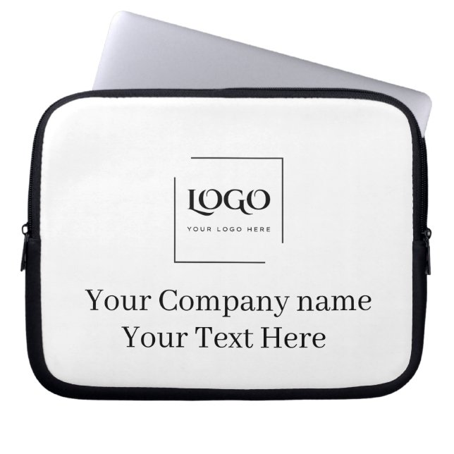 Elegante aangepaste sjabloon voor uw logo laptop sleeve (Voorkant)