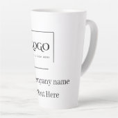 Elegante aangepaste sjabloon voor uw logo latte mok (Rechterhoek)