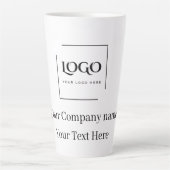 Elegante aangepaste sjabloon voor uw logo latte mok (Voorkant)