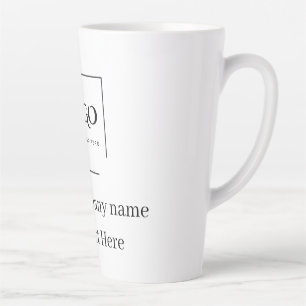 Elegante aangepaste sjabloon voor uw logo latte mok
