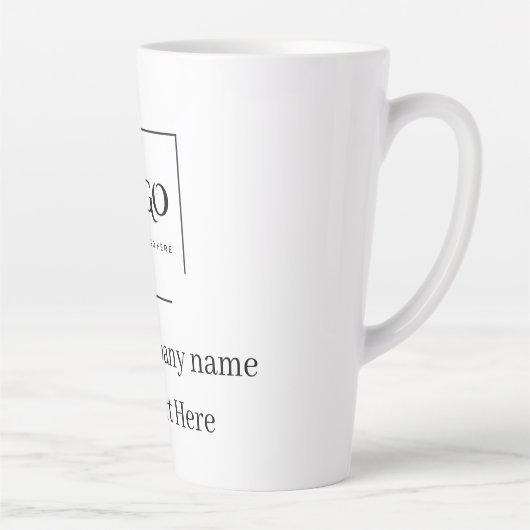 Elegante aangepaste sjabloon voor uw logo latte mok (Rechts)