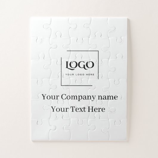 Elegante aangepaste sjabloon voor uw logo legpuzzel (Verticaal)