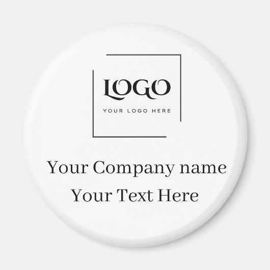 Elegante aangepaste sjabloon voor uw logo magneet (Voorkant)