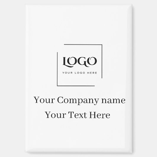 Elegante aangepaste sjabloon voor uw logo magneet (Voorkant)