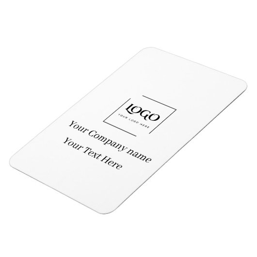 Elegante aangepaste sjabloon voor uw logo magneet (Linkerzijde)