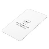 Elegante aangepaste sjabloon voor uw logo magneet (Linkerzijde)