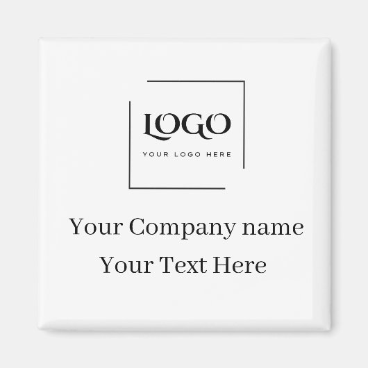Elegante aangepaste sjabloon voor uw logo magneet (Voorkant)