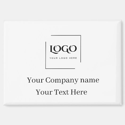 Elegante aangepaste sjabloon voor uw logo magneet (Voorkant)