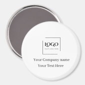 Elegante aangepaste sjabloon voor uw logo magneet (Voorkant / Achterkant)