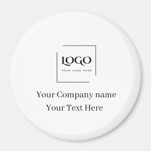 Elegante aangepaste sjabloon voor uw logo magneet (Voorkant)