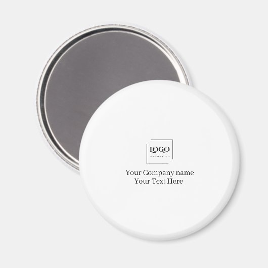 Elegante aangepaste sjabloon voor uw logo magneet (Voorkant / Achterkant)