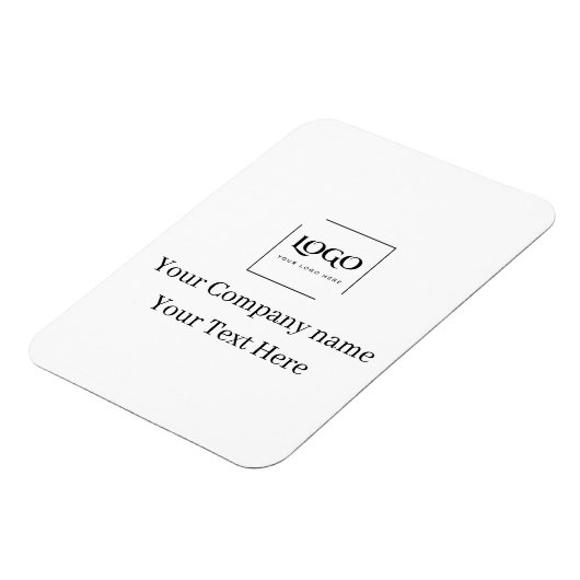 Elegante aangepaste sjabloon voor uw logo magneet (Linkerzijde)