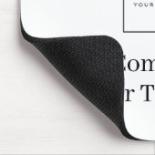 Elegante aangepaste sjabloon voor uw logo muismat (Hoek)
