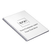 Elegante aangepaste sjabloon voor uw logo notitieboek (Rechterzijde)