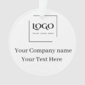 Elegante aangepaste sjabloon voor uw logo ornament (voorkant)