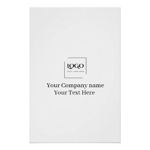 Elegante aangepaste sjabloon voor uw logo perfect poster