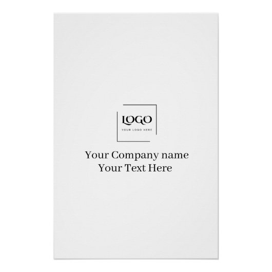 Elegante aangepaste sjabloon voor uw logo perfect poster (Voorkant)