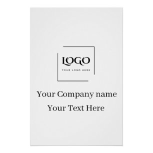 Elegante aangepaste sjabloon voor uw logo perfect poster